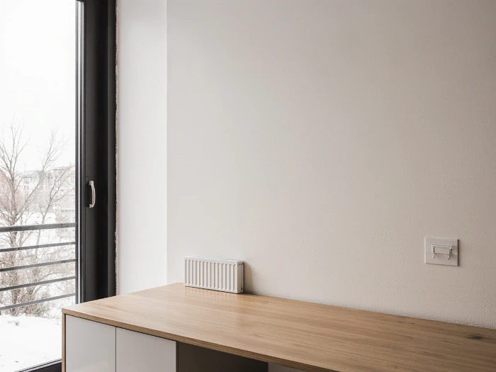 Controparete coibentata in cartongesso con lana di vetro termica per isolamento termico interno