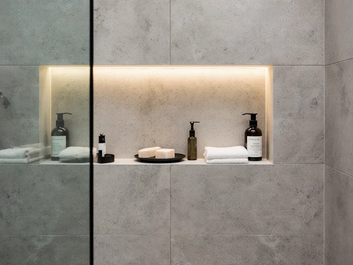 Nicchia porta oggetti in cartongesso idrofugo per doccia e bagno